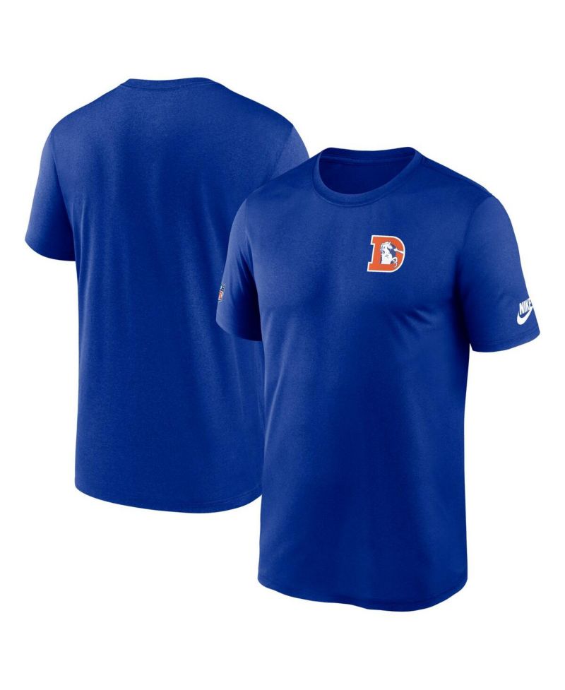 Men's Royal Denver Broncos Sideline Alt Pack Small Logo Legend Performance T-Shirt