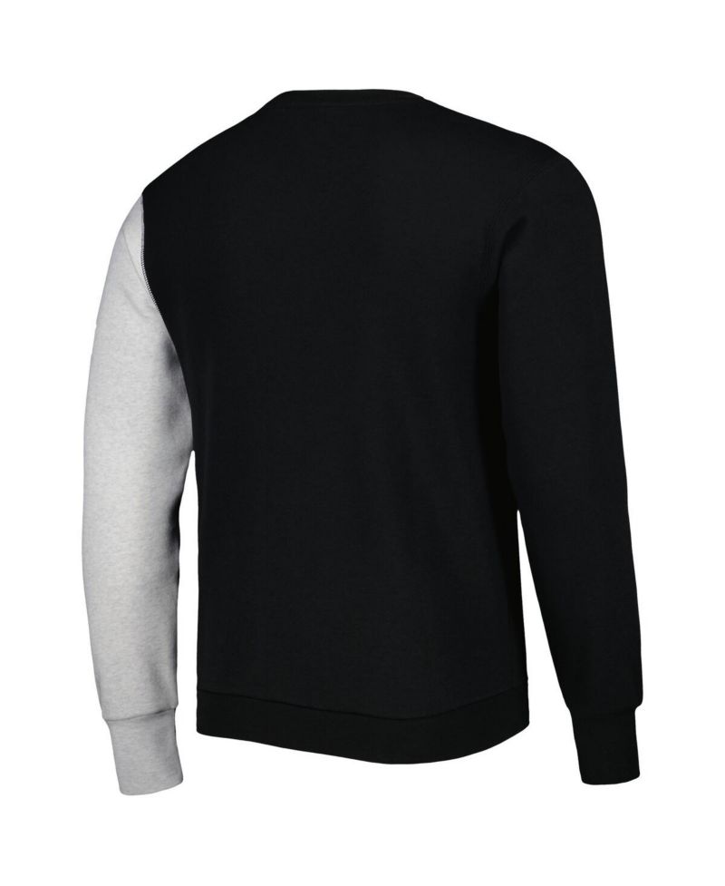 Men's Black, Heather Gray Dallas Mavericks Courtside Versus Force & Flight Pullover Sweatshirt