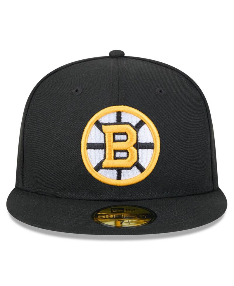 Men's Black Boston Bruins Core 59FIFTY Fitted Hat