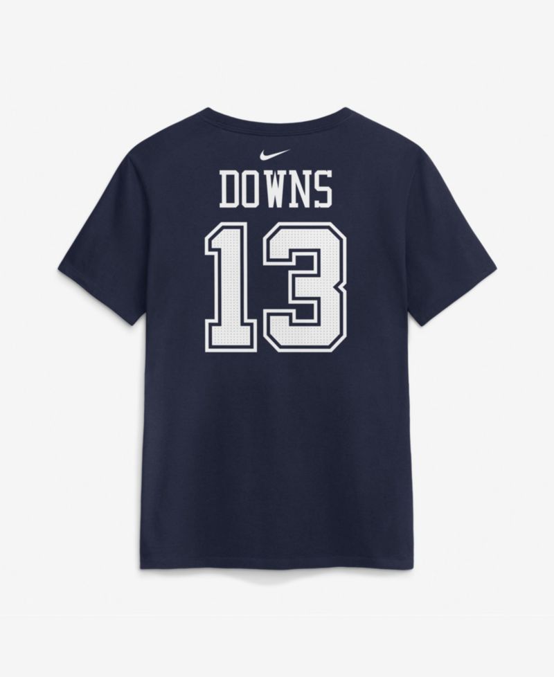 Women's Dallas Cowboys Caleb Downs Cotton Screen-Print T-Shirt