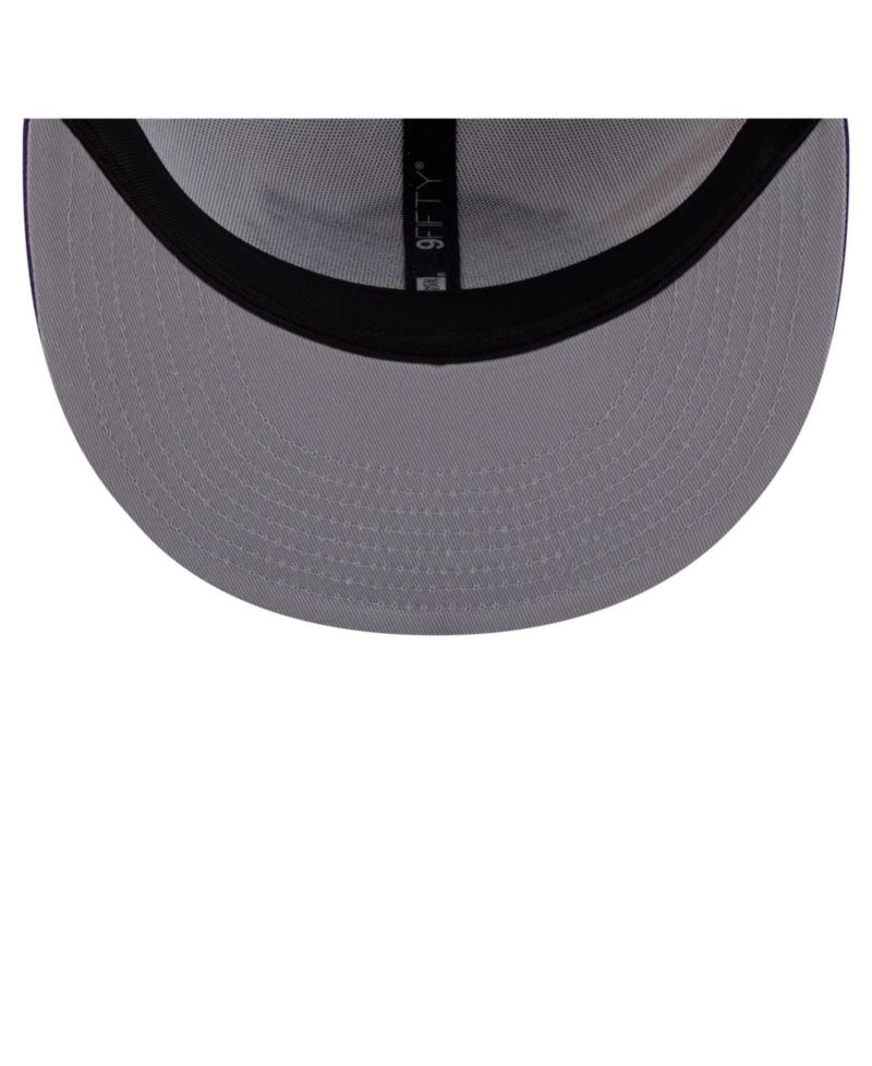 White/Purple Los Angeles Lakers Swept 9FIFTY Snapback Hat