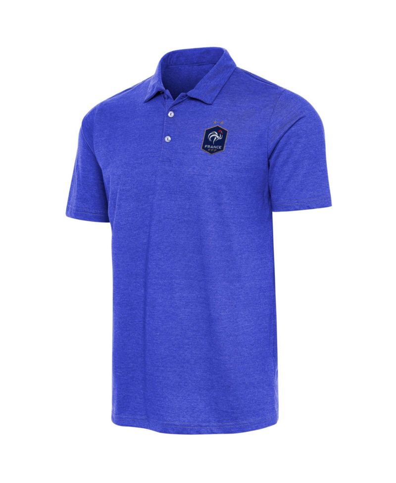 Men's Heather Royal France National Team Peak Polo Shirt