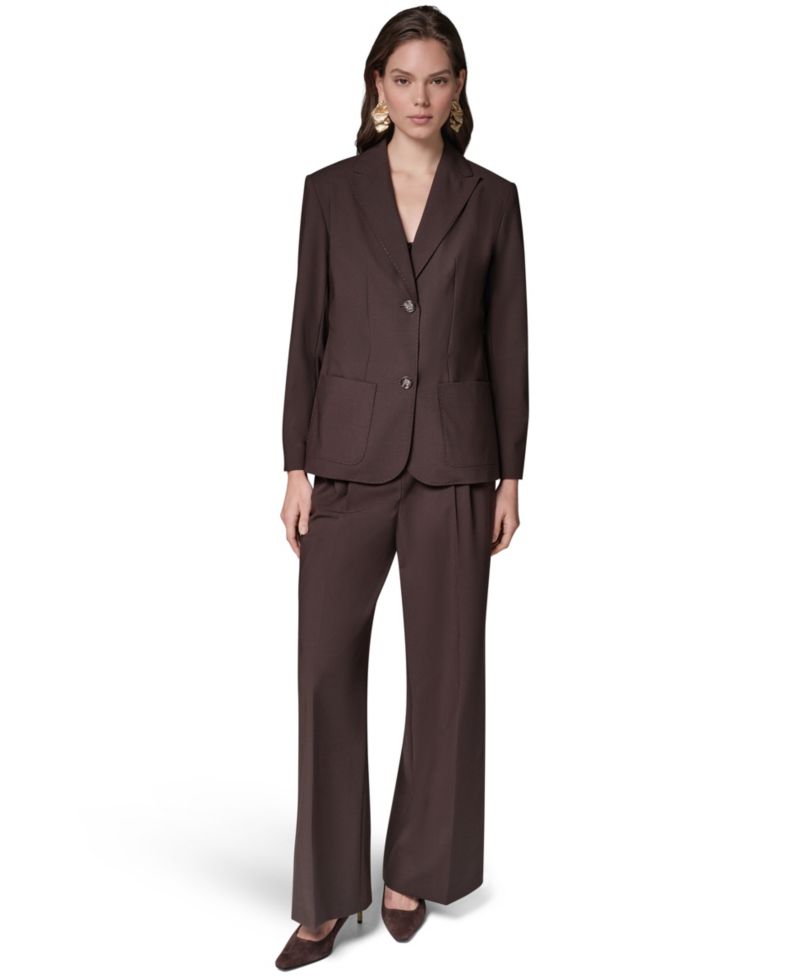 Women Oversized Notch Lapel Blazer