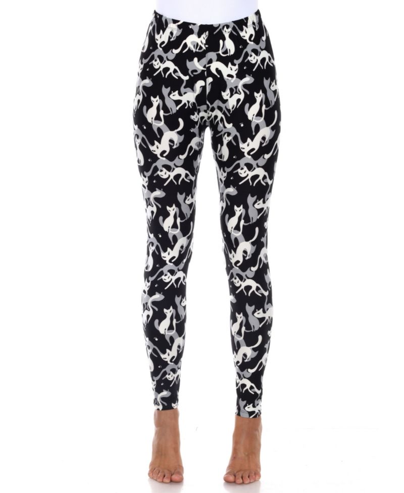 Women's Halloween Cat Print Leggings