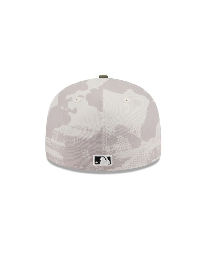 Men's Light Beige/Olive Cleveland Guardians 2025 Armed Forces Day Low Profile 59FIFTY Fitted Hat