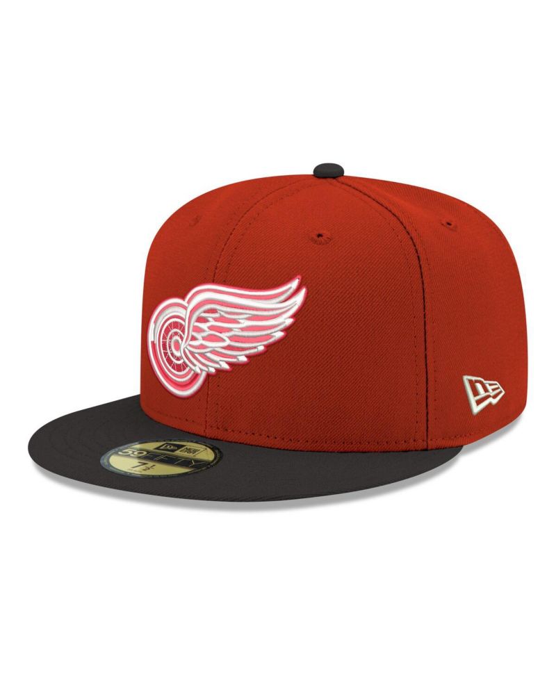 Men's Red Detroit Red Wings Core Logo Two-Tone 59FIFTY Fitted Hat