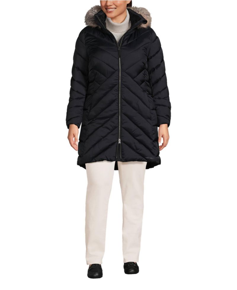 Plus Size FeatherFree Cozy Fleece Lined Winter Coat