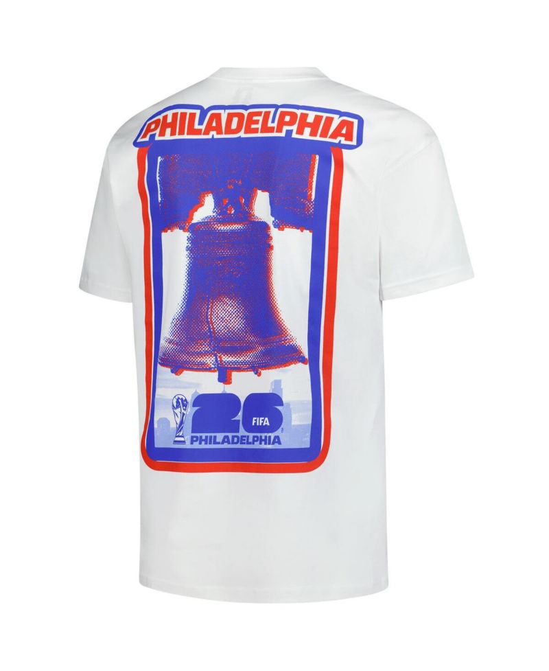 Men's White 2026 FIFA World Cup Philadelphia Host City Local Oversized T-Shirt
