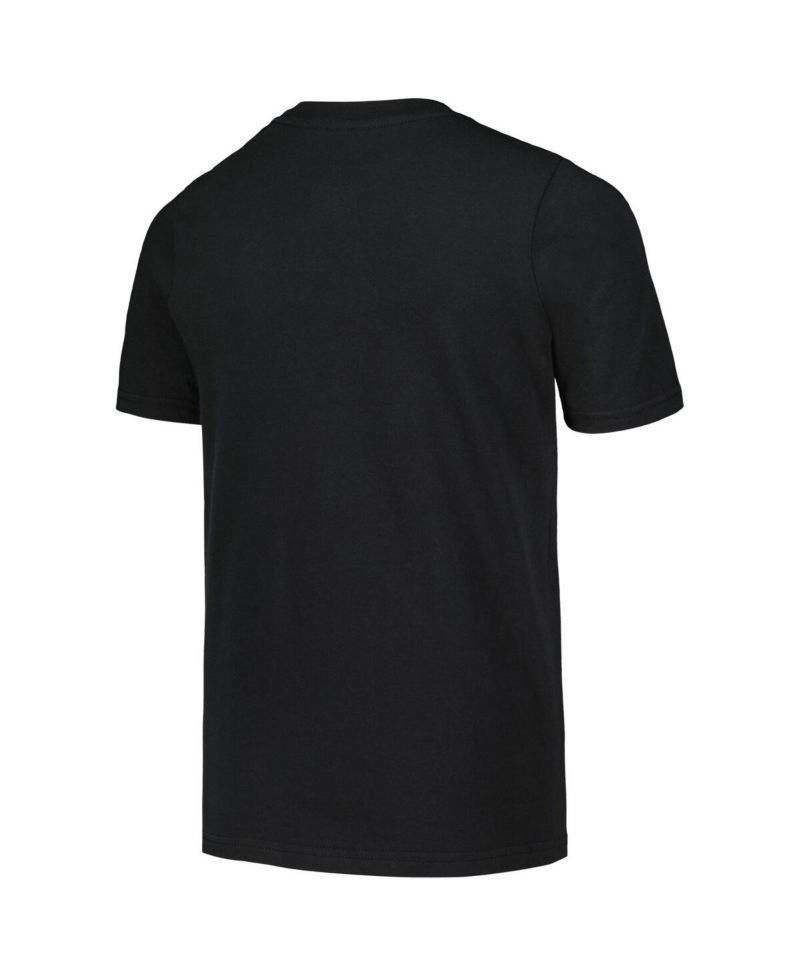 Big Boys Black Pittsburgh Steelers Disney Cross Fade T-shirt
