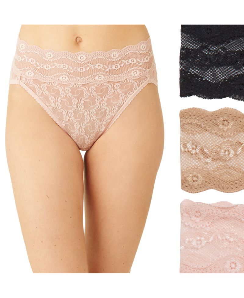 Women's 3-Pk. Lace Kiss High-Leg Underwear 970882
