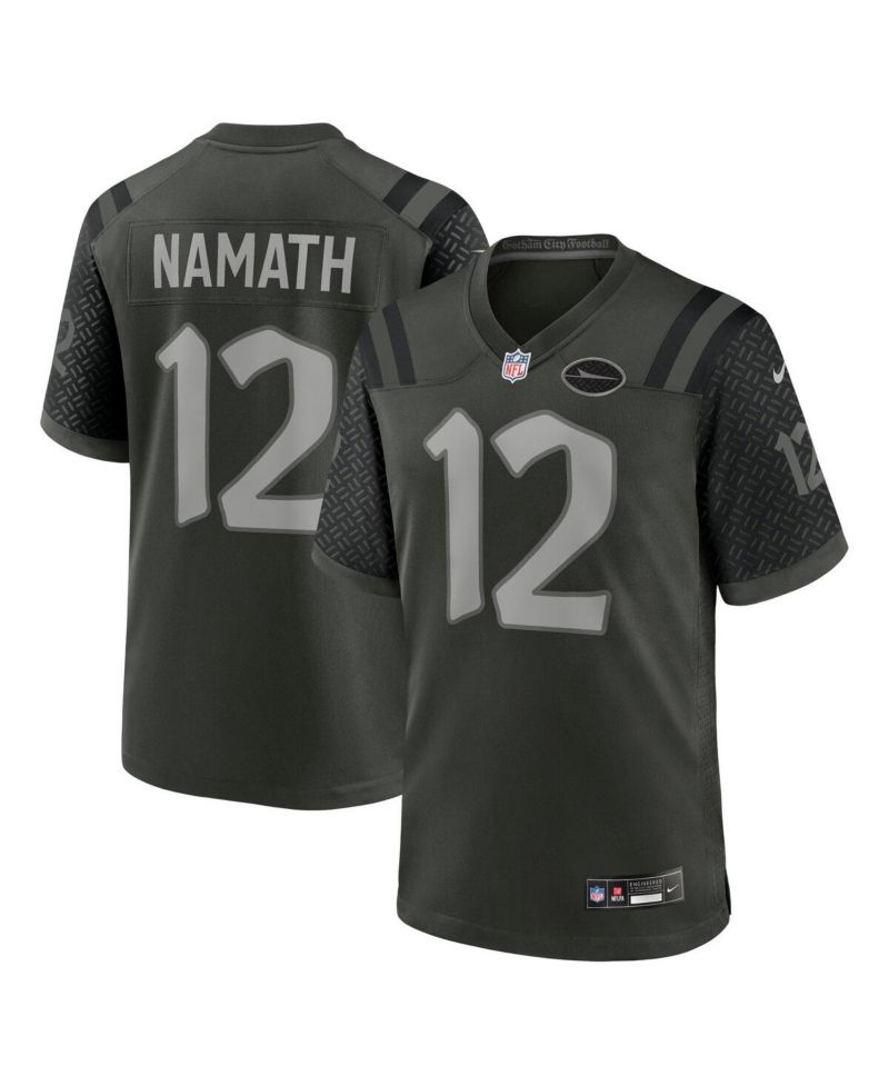 Men's Joe Namath Gotham Green New York Jets 2025 Rivalries Collection Retired Player Game Jersey