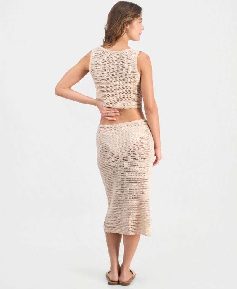 Women's Sleeveless Swim Cover-Up Tank Top