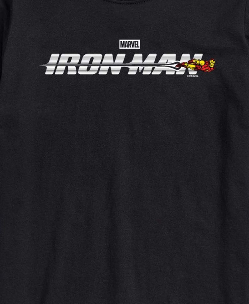 Men's Iron Man Logo Short-Sleeve Graphic T-Shirt
