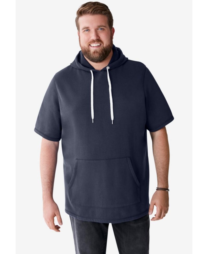 Big & Tall by KingSize by KingSize Short-Sleeve Hoodie