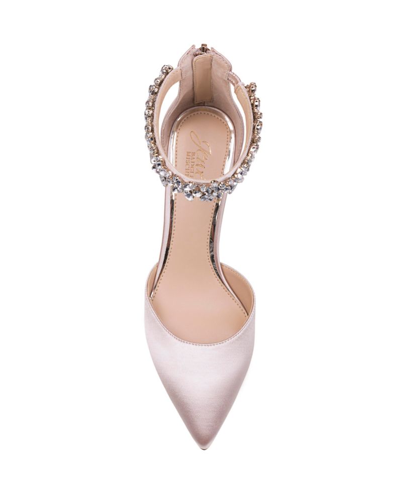 Women's Raleigh Rhinestone Ankle Strap Evening Pumps