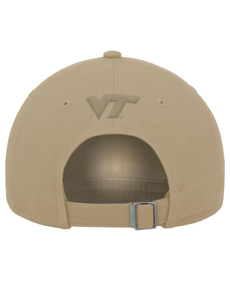 Men's Beige Virginia Tech Hokies Club Adjustable Hat