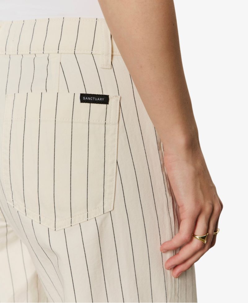 Petite Marine Wide-Leg Cropped Capri Pants