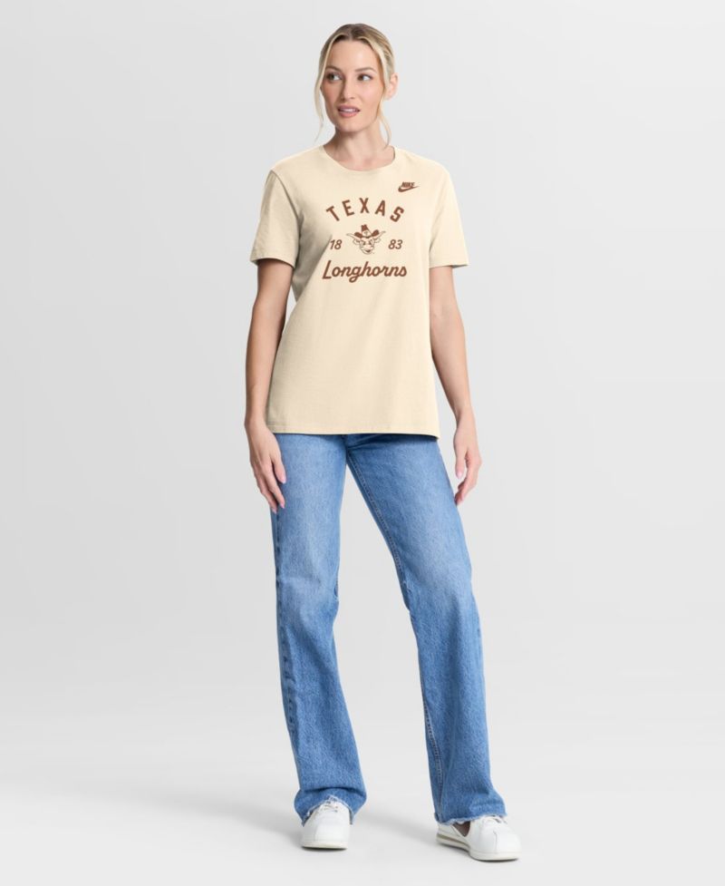 Women's Natural Texas Longhorns Legacy Team Name T-Shirt