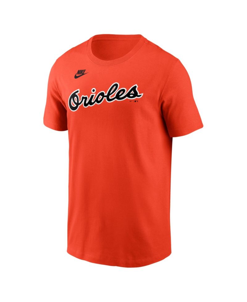 Men's Cal Ripken Jr. Orange Baltimore Orioles Cooperstown Collection Name & Number T-Shirt
