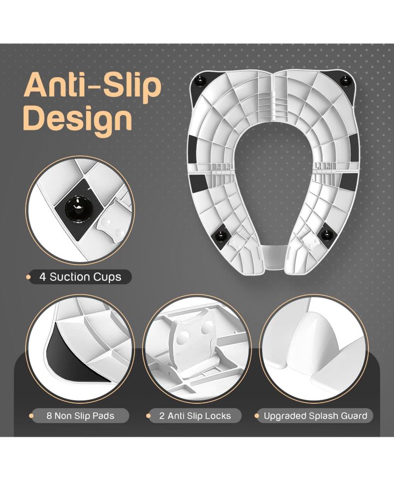 | Folding Travel Toilet Seat Trainer (White)