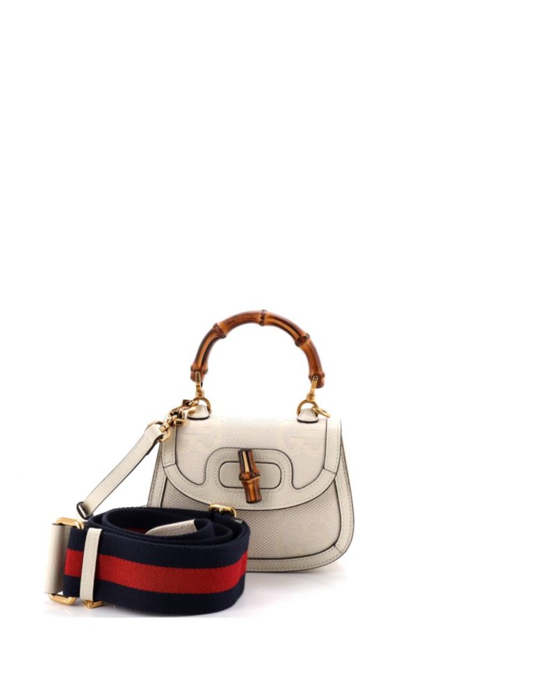 Mini Bamboo 1947 Top Handle Bag Jumbo GG Canvas