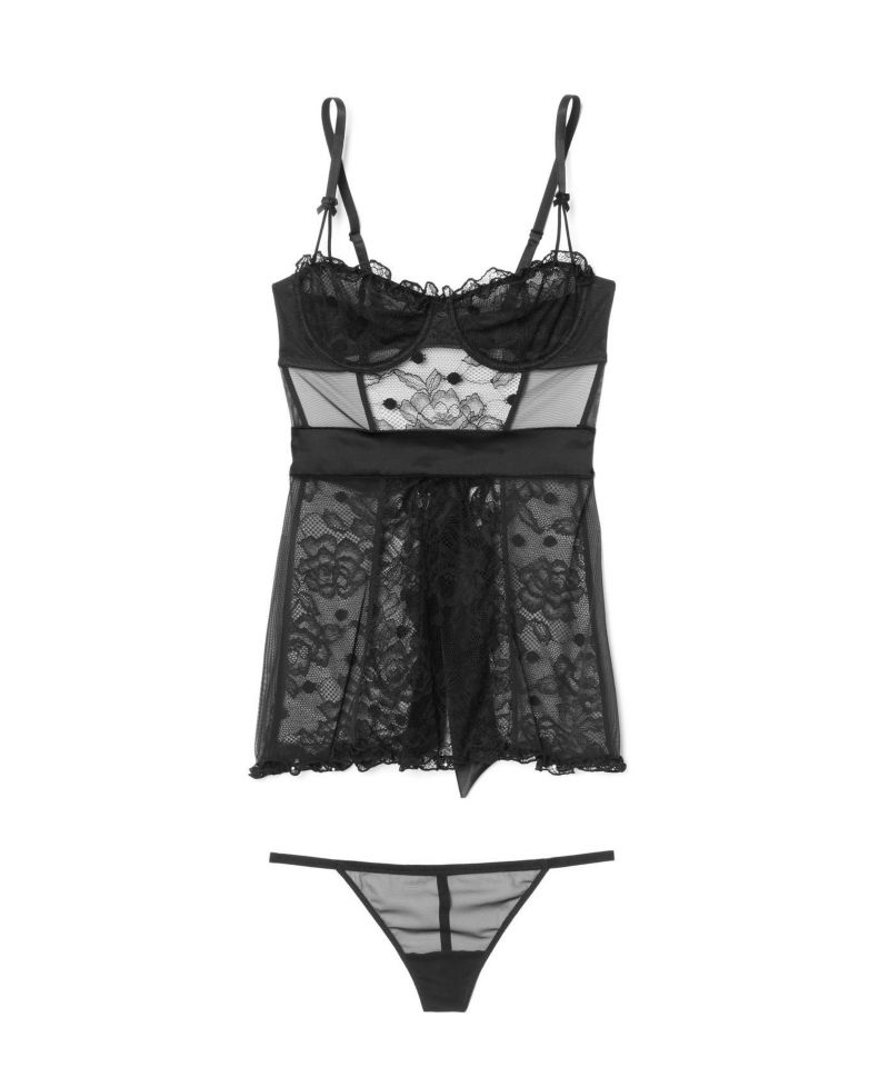 Women's Etty Babydoll and G-string Set Lingerie