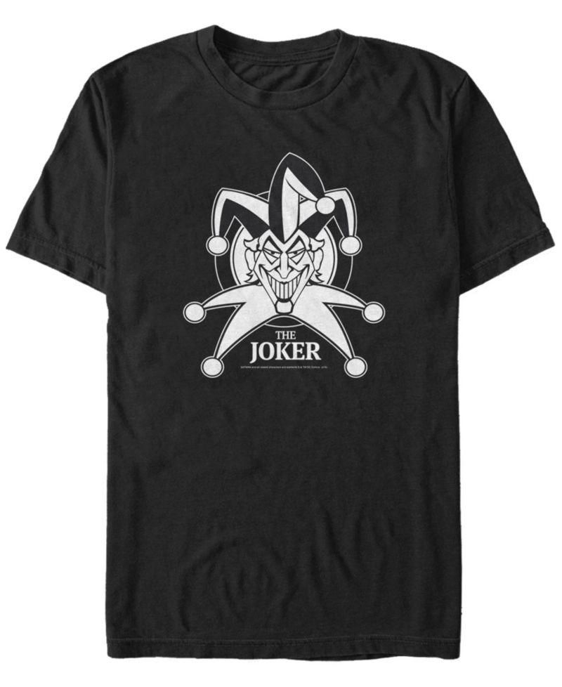 DC Men's Batman Creepy Joker Big Face Short Sleeve T-Shirt