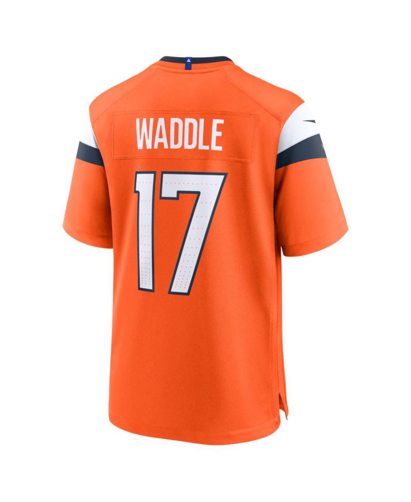 Men's Jaylen Waddle Orange Denver Broncos Game Jersey