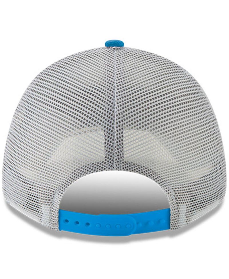Men's Powder Blue Los Angeles Chargers Charger Power A-Frame 9FORTY Trucker Adjustable Hat