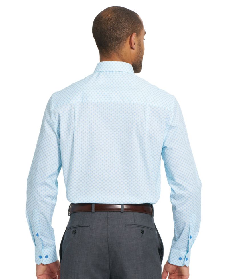 Men's Woven Mosaic Geometric Dress Shirt