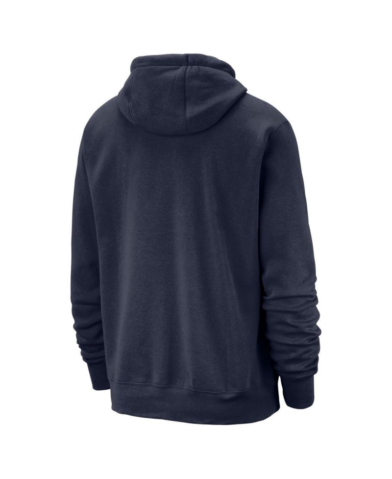 Men's Navy Memphis Grizzlies Essential Logo Club Pullover Hoodie