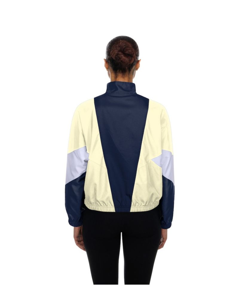 Women's Navy/Cream Los Angeles Dodgers Leisure City Connect Full-Zip Windbreaker Jacket