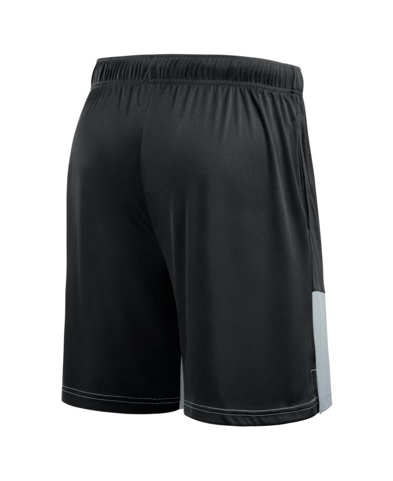 Men's Black/Silver Las Vegas Raiders Big & Tall Best of the Best Performance Shorts