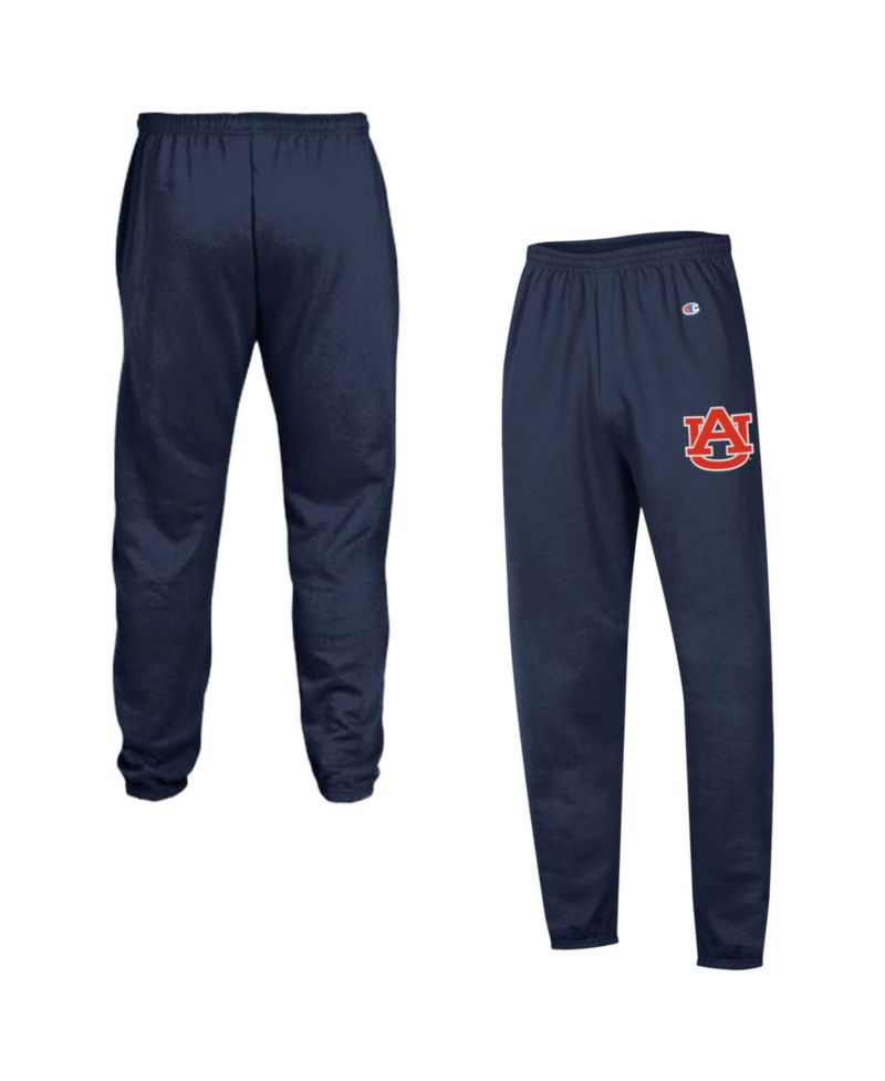 Men's Navy Auburn Tigers Powerblend Banded Fleece Sweatpants