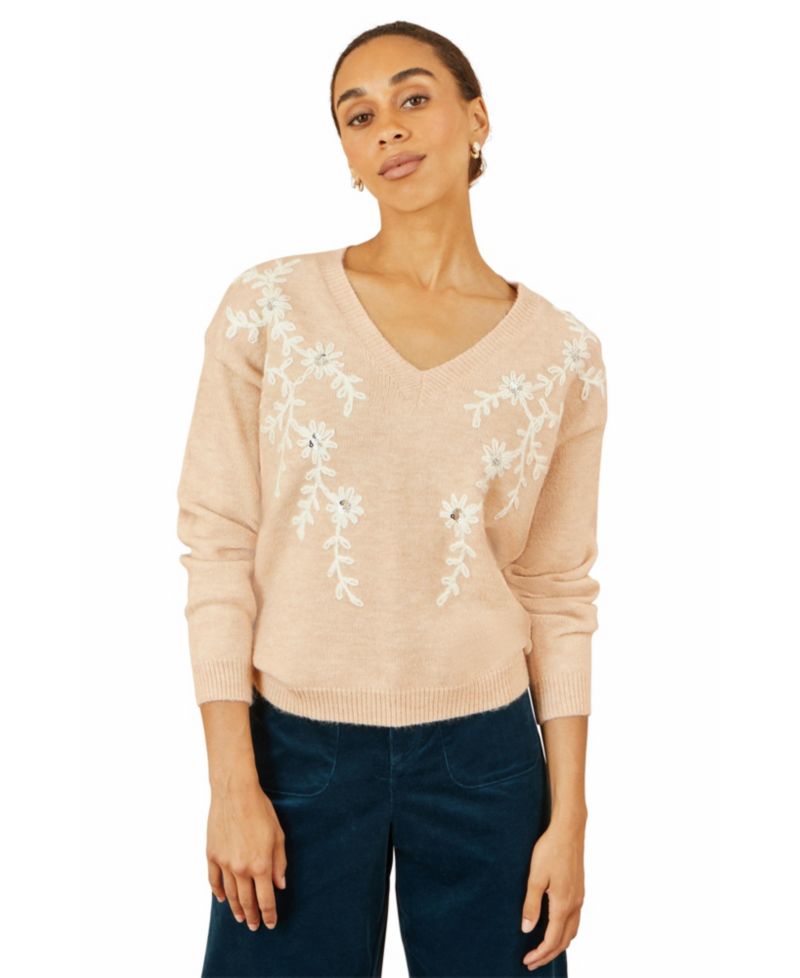 Women's Floral Knitted Jumper
