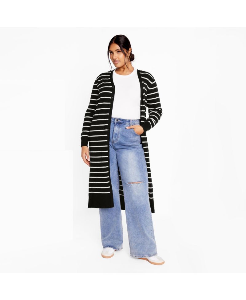 Plus Size Josie Stripe Cardigan