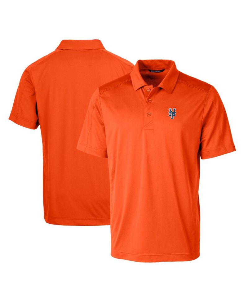 Men's Orange New York Mets Prospect Textured Stretch Polo Shirt