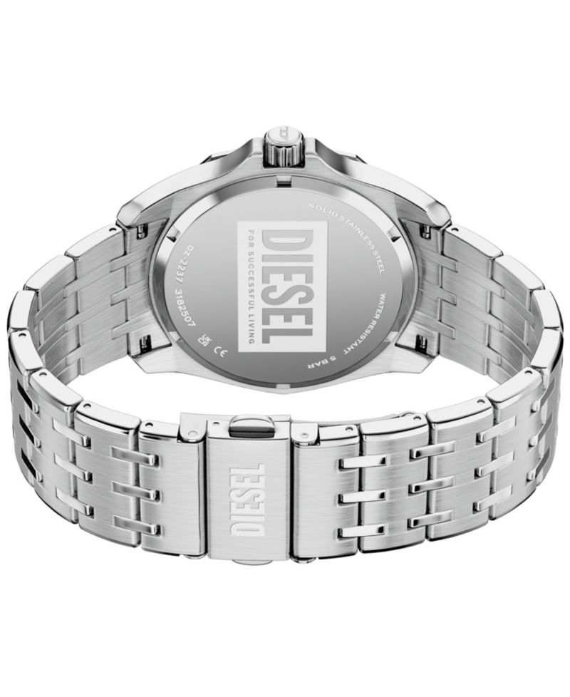 Men's Stinger Quartz Silver Stainless Steel Watch 44mm