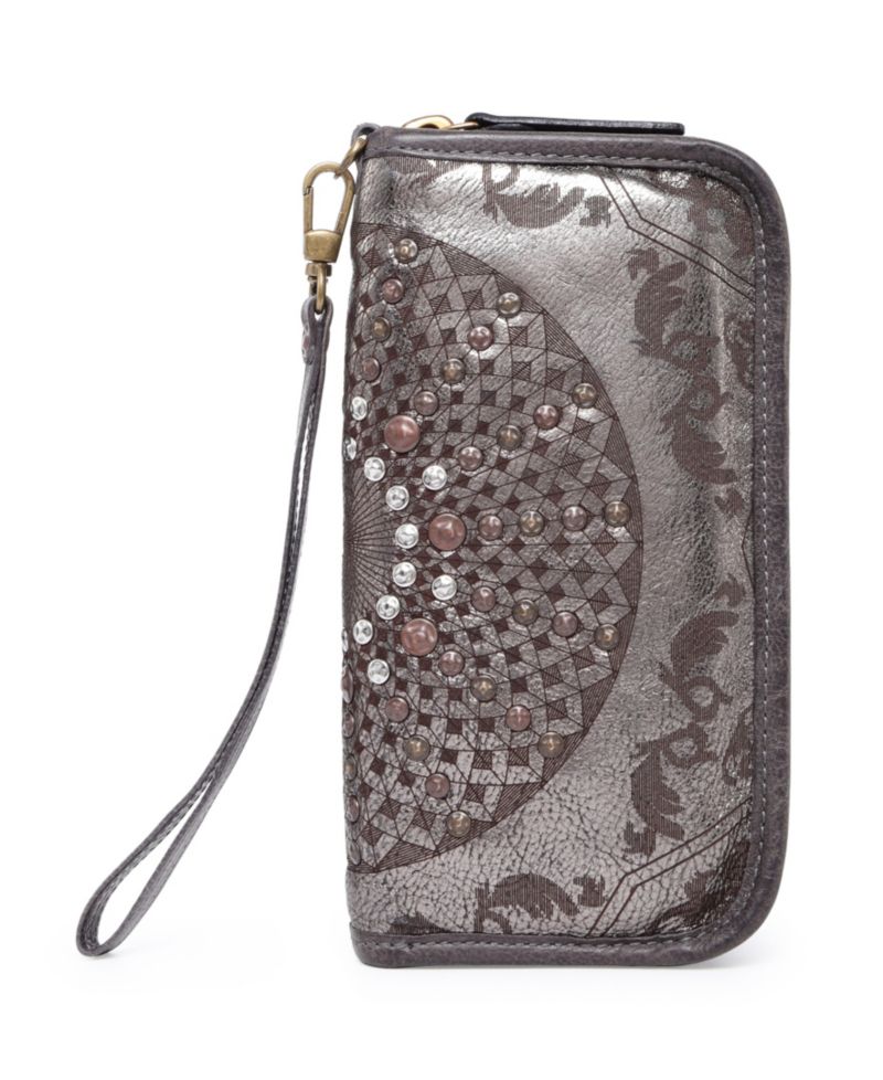 Mola Leather Clutch