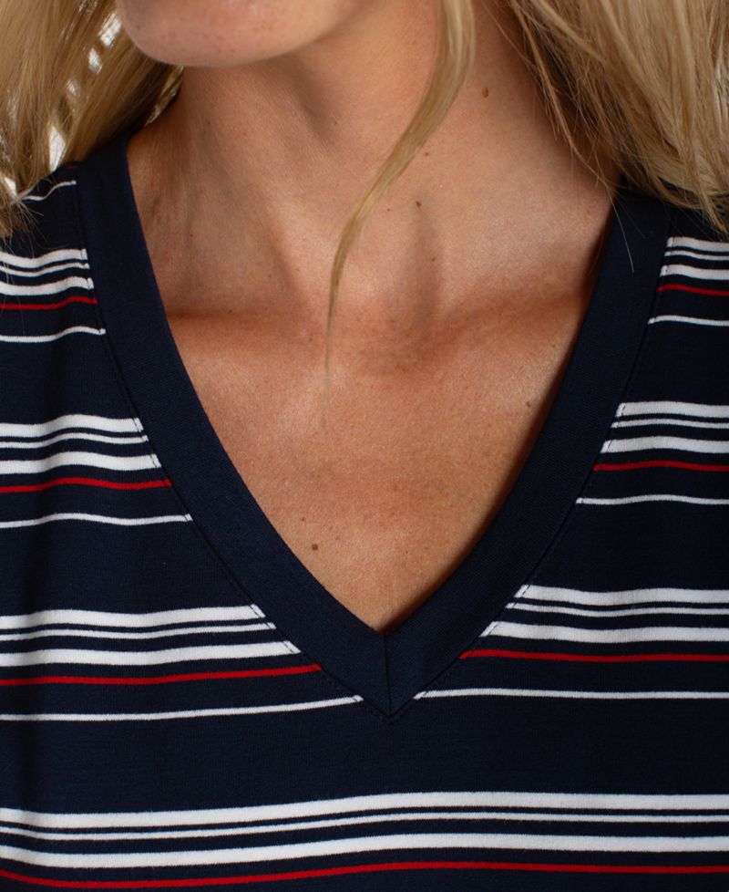 Petite Contrast Print Short-Sleeve T-Shirt