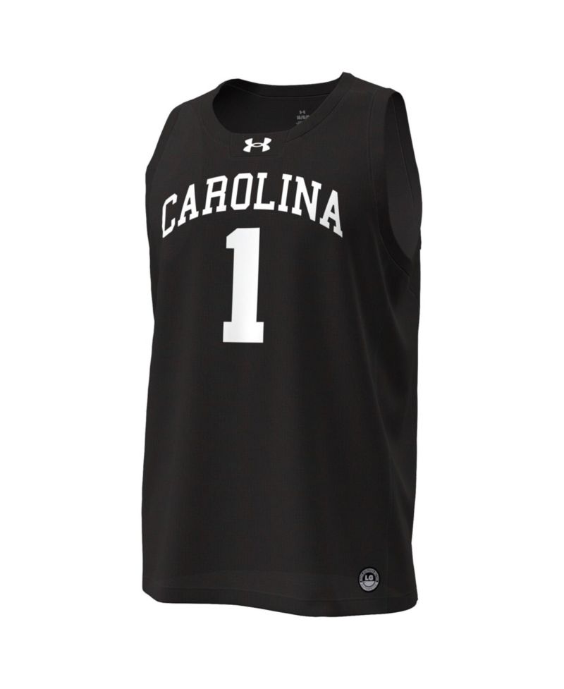 Men's Black South Carolina Gamecocks 1 Replica Basketball Jersey