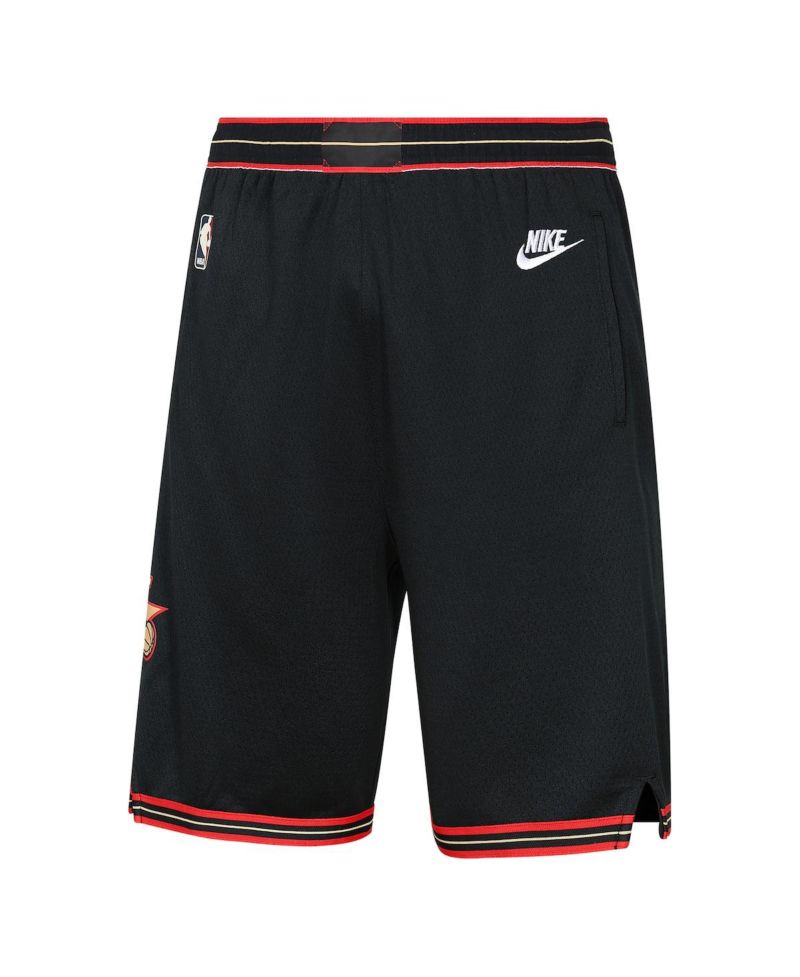 Big Boys and Girls Black Philadelphia 76ers Hardwood Classics Dri-FIT Swingman Shorts
