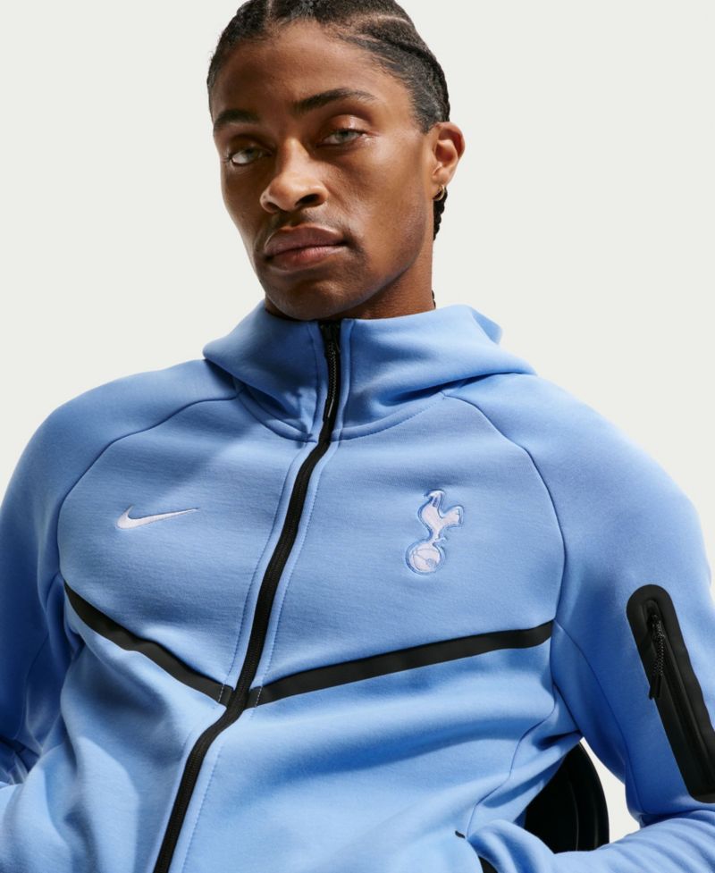 Men's Blue Tottenham Hotspur Tech Fleece Windrunner Raglan Full-Zip Hoodie