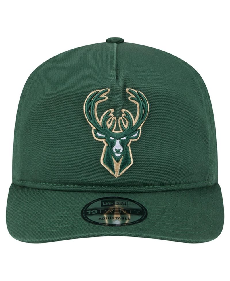 Men's Hunter Green Milwaukee Bucks Cotton 19TWENTY Adjustable Hat
