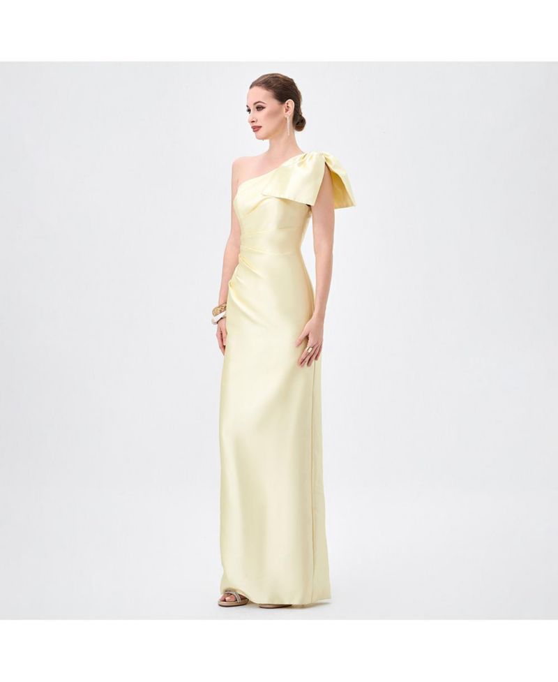 Women's Aramy One Shoulder Bow Gown