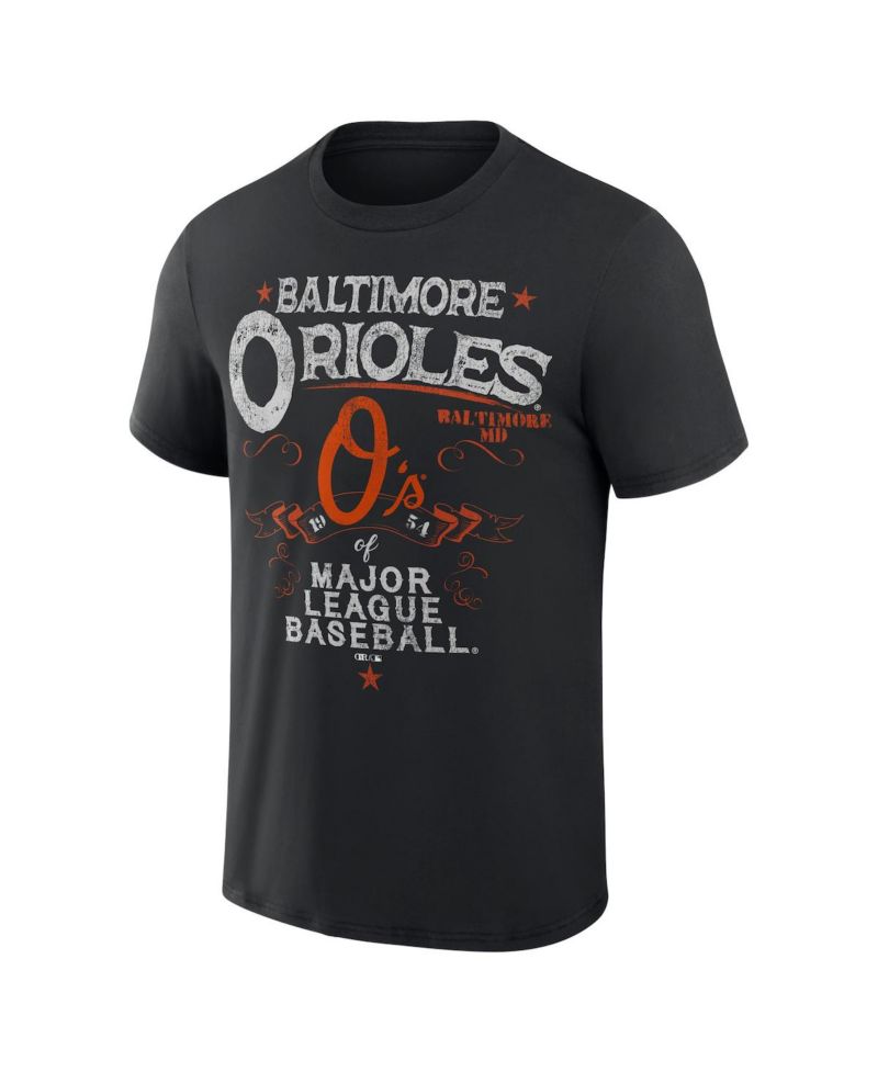 Men's Darius Rucker Collection by Black Baltimore Orioles Beach Splatter T-shirt