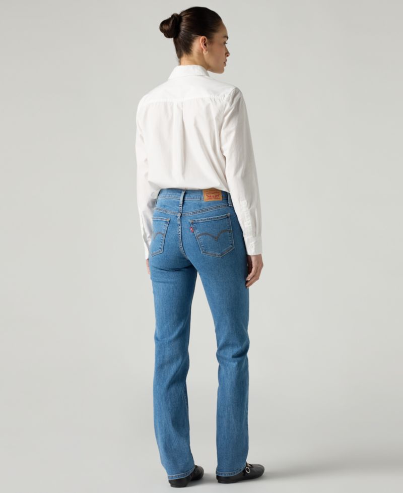 Trendy Plus Size 314 Mid-Rise Shaping Straight-Leg Jeans