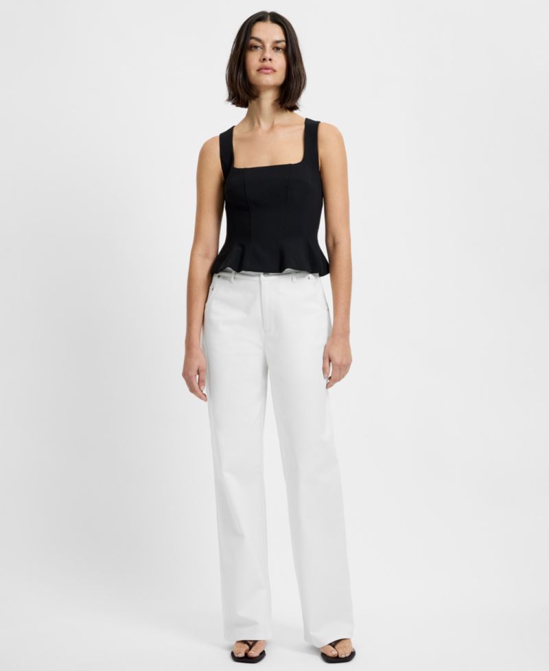 Women's Azra Square Neck Sleeveless Peplum Top