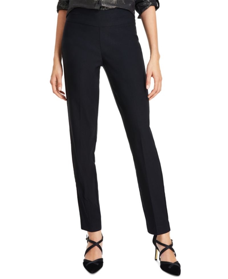 Women's Tummy-Control Pull-On Slim Trousers, in Regular, Short & Long
