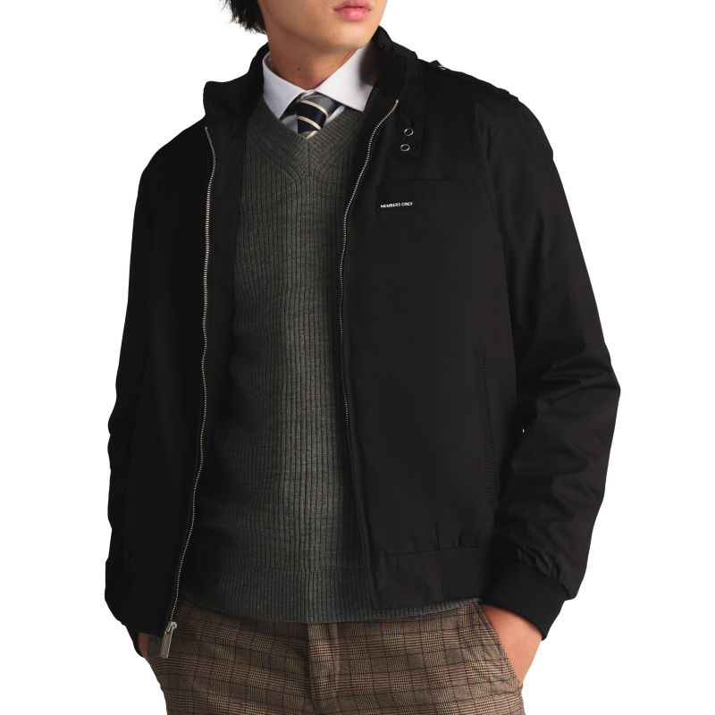 Men's Big & Tall Classic Iconic Racer Jacket (Slim Fit)